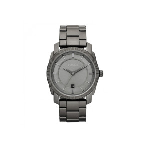 Watch strap Fossil FS4705 Stainless steel Anthracite grey 22mm